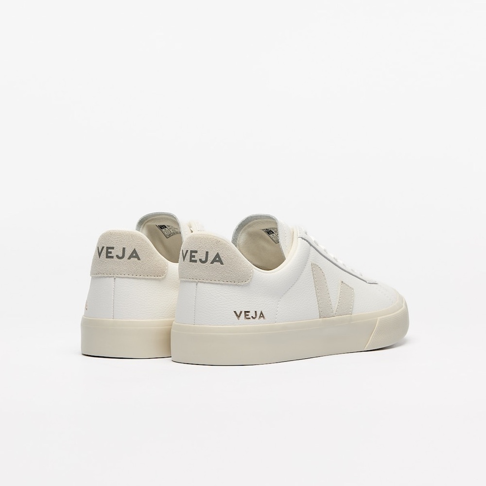 Veja Campo Chromefree Leather Sneakers White Sz: 39 - Picture 3 of 13